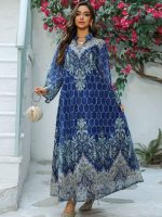Robe longue Al-Hanane, style marocain authentique