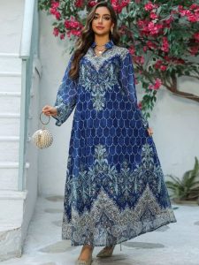 Robe longue Al-Hanane, style marocain authentique