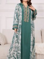Robe djellaba marocaine Al-Lulu en tissu léger