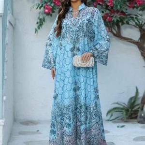 Djellaba Al-Misk avec motifs marocains raffinés