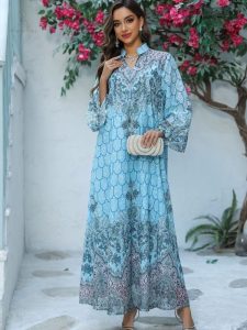 Robe djellaba Al-Misk en tissu léger et fluide