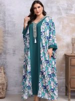 Robe djellaba marocaine Al-Suhail en tissu traditionnel
