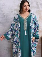 Djellaba Al-Suhail avec motifs marocains élégants