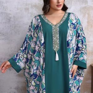Djellaba Al-Suhail avec motifs marocains élégants