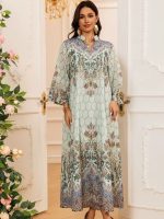 Robe djellaba marocaine Al-Zahra élégante et traditionnelle