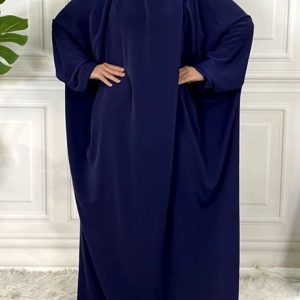 Robe Jilbab Bleu Marine élégante et moderne