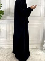 Robe Jilbab noire élégante et intemporelle