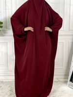 Robe Jilbab Rouge élégante et moderne