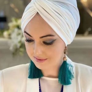 Turban hijab blanc élégant pour un style moderne